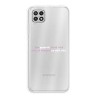 uw waarde daalt niet: Samsung Galaxy A22 4G Transparant Hoesje
