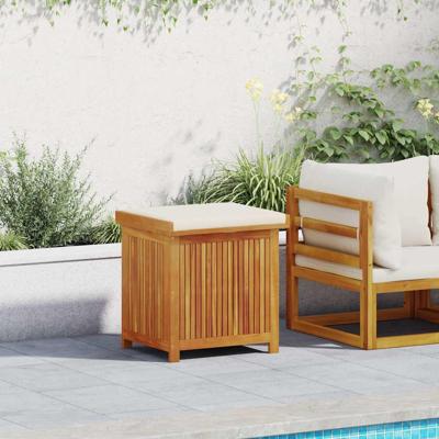 Kussenbox voor buiten 60x50x61 cm massief acaciahout