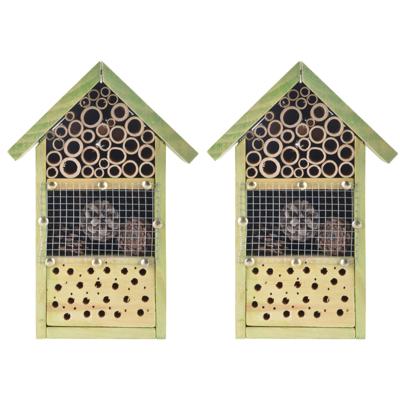 4x stuks esschert design doe-het-zelf insectenhotel/insecten nestkast - 14 x 18 x 26 cm