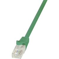 LogiLink CP2015U RJ45 Netwerkkabel, patchkabel CAT 6 U/UTP 0.25 m Groen Snagless 1 stuk(s) - thumbnail