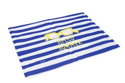 Beeztees Hello Summer Koelmat Blauw/Wit - 100x60 cm