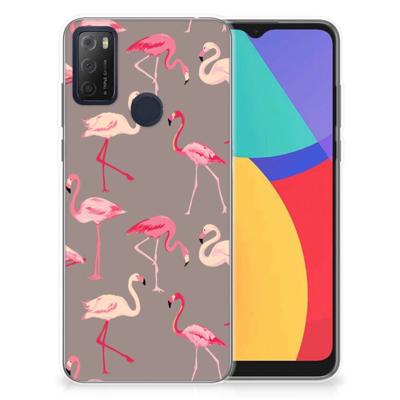 Alcatel 1S (2021) | TPU Hoesje | Flamingo