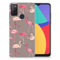Alcatel 1S (2021) | TPU Hoesje | Flamingo