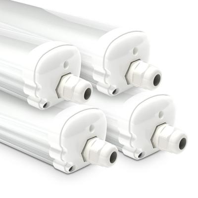 S-series - Set van 4 LED TL armaturen 150cm - IP65 Waterdicht - 48 Watt - 5760 Lumen - 4000K Neutraal wit - Koppelbaar - IK07 - S-Series Tri-Proof plafondverlichting