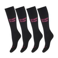 STAPP Horse Paardrijsokken Deocell 4-pack Zwart / Roze-39/42 STAPP Horse Paardrijsokken Deocell 4-pack Zwart / Roze-39/42