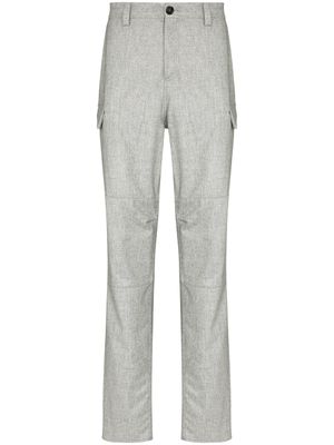 Brunello Cucinelli pantalon en laine à poches cargo - Gris