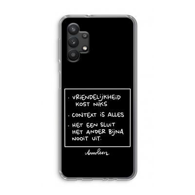 Mijn Motto's: Samsung Galaxy A32 5G Transparant Hoesje