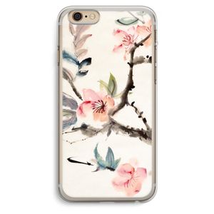 Japanse bloemen: iPhone 6 Plus / 6S Plus Transparant Hoesje