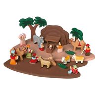 Small Foot hout uitgesneden kerststal speelset, 24dlg.