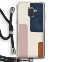 Geo #5: Samsung Galaxy A8 (2018) Transparant Hoesje met koord