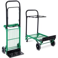 2 in 1 Opvouwbare Steakwagon Transportwagon Bandwagon tot 90 kg Belastbaar
