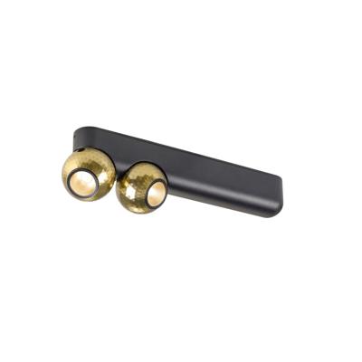 SLV PlafondlampDysko zwart met goud dubbel - 1010306