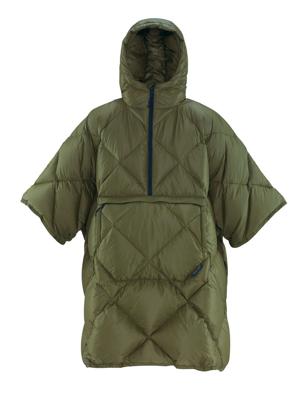 Therm-A-Rest Honcho Poncho Down - Dark Olive - Warme outdoor Poncho