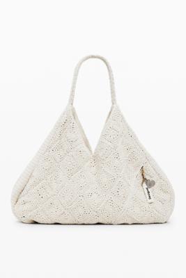 Maxi gehaakte tas - WHITE - U