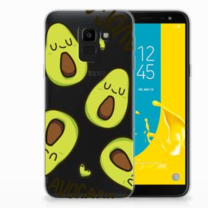 Samsung Galaxy J6 2018 Telefoonhoesje met Naam Avocado Singing