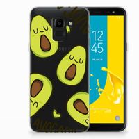 Samsung Galaxy J6 2018 Telefoonhoesje met Naam Avocado Singing - thumbnail