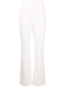 Alexander McQueen pantalon de tailleur évasé à taille haute - Blanc