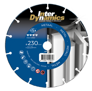 Inter Dynamics Slijpschijf | Metaal - High-End | 125 x 22,23mm - 394125