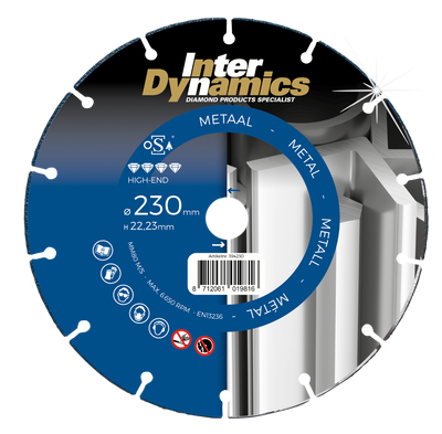 Inter Dynamics Slijpschijf | Metaal - High-End | 125 x 22,23mm - 394125