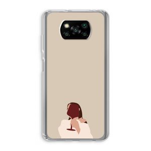 I drink wine: Xiaomi Poco X3 Pro Transparant Hoesje