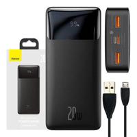 Baseus Bipow digitale 20W Power Bank 20000mAh - Zwart - thumbnail