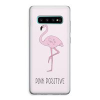 Pink positive: Samsung Galaxy S10 Plus Transparant Hoesje