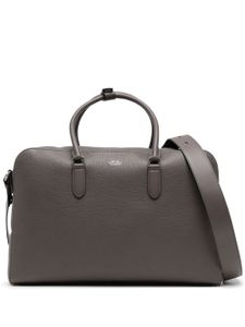 Smythson sac Soft Travel en cuir - Gris