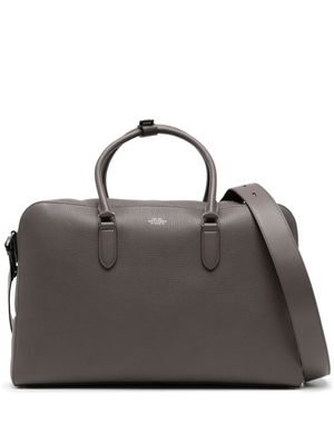 Smythson sac Soft Travel en cuir - Gris
