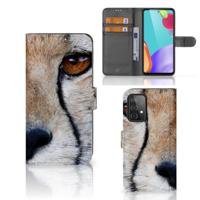 Samsung Galaxy A52 | Telefoonhoesje | Met pasjeshouder | Cheetah