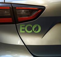 ECO tekststicker voor op auto