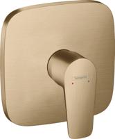 Hansgrohe Talis E ééngreeps douchemengkraan afbouwdeel, Brushed Bronze