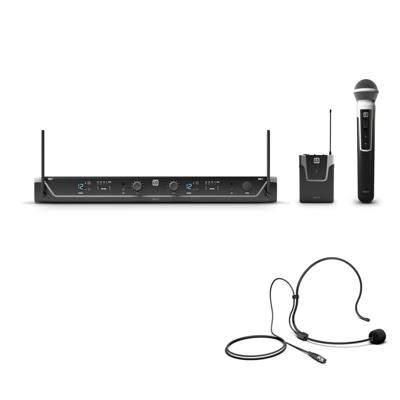 LD Systems U300 serie HBH 2 draadloze headset en handheld microfoon