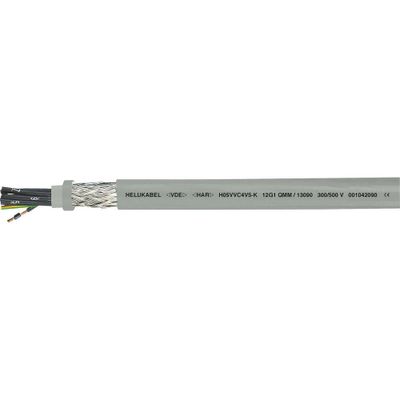 HELU H05VVC4V5-K (NYSLYCYÖ-JZ) Stuurstroomkabel 4 G 0.75 mm² Grijs 13073-1000 1000 m