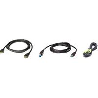 ATEN 2L-7D02UHX3 toetsenbord-video-muis (kvm) kabel Zwart 1,8 m ATEN 2L-7D02UHX3 toetsenbord-video-muis (kvm) kabel Zwart 1,8 m
