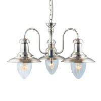 Searchlight Zilveren hanglampFisherman 3-lichts - 5333-3SS