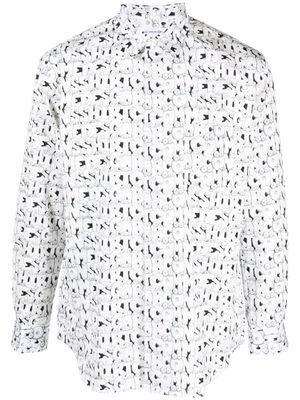 Comme Des Garçons Shirt chemise à imprimé Kaws - Blanc