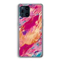 Pastel Echoes: Oppo Find X3 Pro Transparant Hoesje