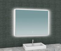 Badkamerspiegel Soul | 100x80 cm | Rechthoekig | Indirecte LED verlichting | Touch button | Met verwarming