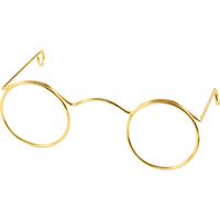 Creativ Company Bril, b: 60 mm, gatgrootte 21 mm, goud, 10 stuk/ 1 doos