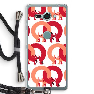 Dogs: Sony Xperia XZ2 Compact Transparant Hoesje met koord
