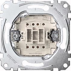 Merten MEG3154-0000 elektrische schakelaar Drukknopschakelaar 1P Metallic