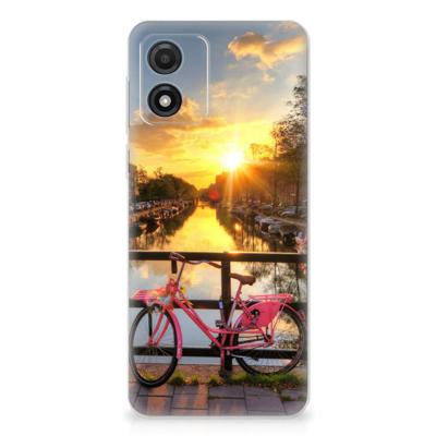 Motorola Moto E13 | Silliconen Back Cover | Amsterdamse Grachten