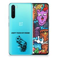 OnePlus Nord Silicone-hoesje Gun Don't Touch My Phone