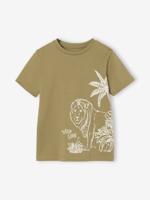 T-shirt voor jongens met print olijf