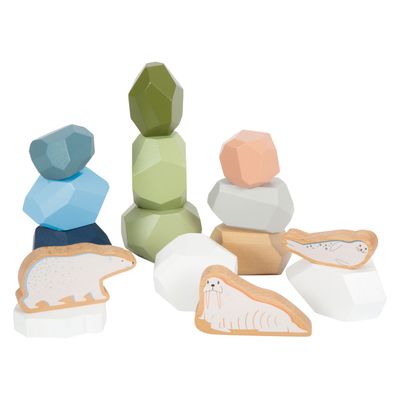 Small Foot houten balansstenen arctic, 11dlg.