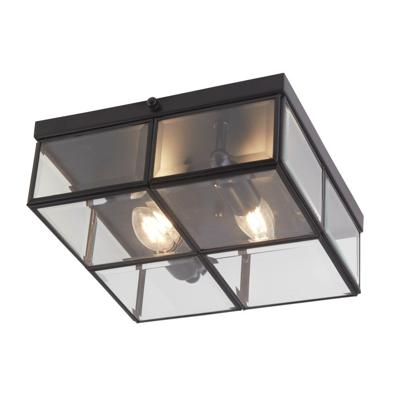 Searchlight Zwarte plafondlampFlush - 6769-26BK