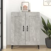 Dressoir 69,5x34x90 cm bewerkt hout betongrijs