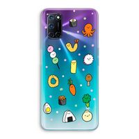 Happy bento friends: Oppo A72 Transparant Hoesje