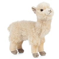 Pluche witte alpaca/lama knuffel 24 cm speelgoed   -