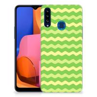 Samsung Galaxy A20s | TPU bumper | Waves Green